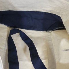 NWT Trader Joe’s Large Canvas Tote Reusable Bag 20x14x6″ Navy Blue/White * NEW *