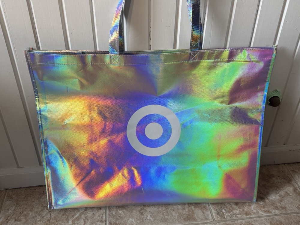 Target 2025 Black Friday Exclusive Iridescent Tote Bag Brand New