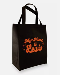 New Target Black Halloween ~ My Name Is Lewis ~ Reusable Shopping Tote Bag NEW