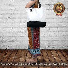 6-Pack Super Strong Large 12oz Cotton Canvas Tote Bags, Reusable Grocery Shop…