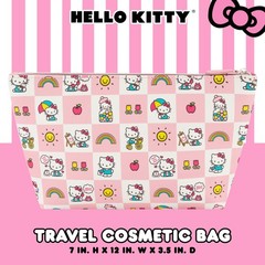Concept One Hello Kitty Travel Makeup Bag, Trapezoid Cosmetic Organizer Multi