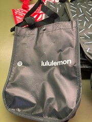 Lot of 5 Lululemon Reusable Tote Shopping Bags Sm Black, Red, Green 11.5×9.5”