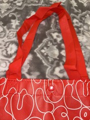 Lululemon Large Red & White Logo Reusable Shopping Bag New