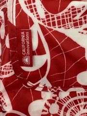 🔥California Innovations Insulated Market Tote Red/White, 17×6.25×15 Inches