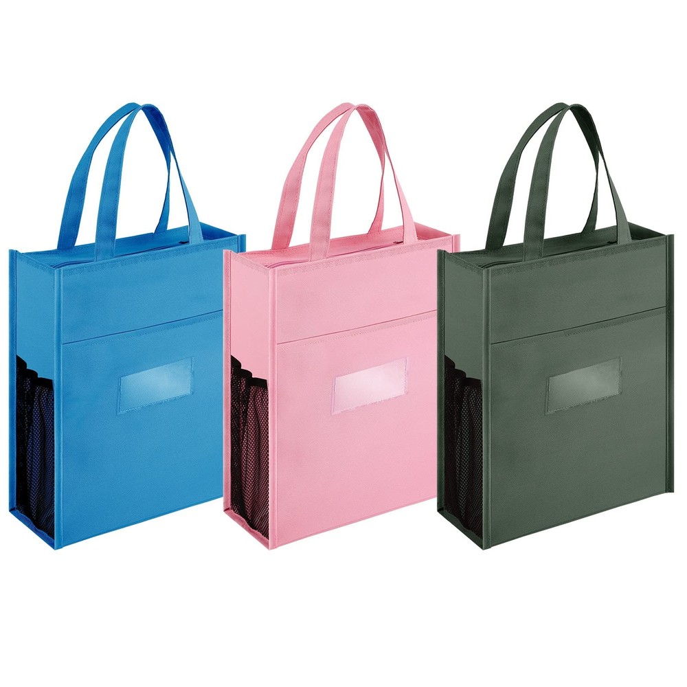 3-PCS Kids Tote Bag with Zipper Handles Activity Tote Bags for School Daycare