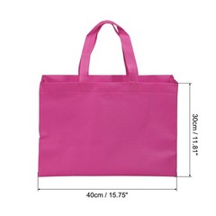 30x40cm Reusable Gift Bags 10pcs Nonwoven Shopping Bag Red Pink