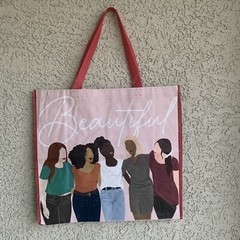 Reusable Grocery Bags Durable Multi Use Large Foldable Totes 19” x 17” x 7.5”