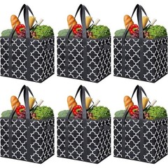 Multi-Use Collapsible Rigid Tote Bag Easy To Clean Reusable Grocery Storage Bin