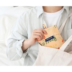 Korean Romane Brunch Brother Design Eco Foldable Reusable Shopping Bag 2 size