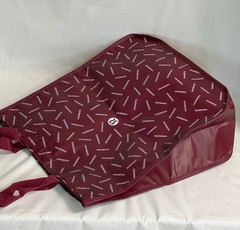 Lululemon Large Reusable Shopping Tote Bag w/ Nylon Handle – Burgundy – New