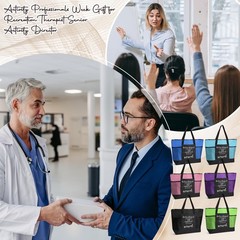 Activity Professional Week Gift Tote Bags Zipper Mesh Pocket 6 Pack