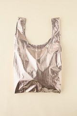 NEW Baggu STANDARD BAG Rose Gold Metallic Washable Recycled Nylon RARE Reusable