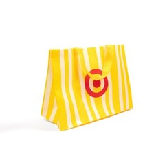 Large Target Summer Cabana Yellow Striped Reusable Bag – NWT