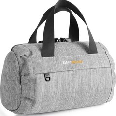 SafeDelux Smell Proof Bag with Combination Lock, Odorless 9″x4″x5″, Grey