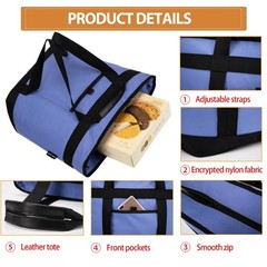 Insulated Cooler Bag, Reusable Grocery Bags for Hot/Cold Food, Thermal Food D…
