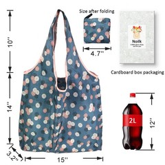 Reusable Grocery Bags, 6 Pack 50Lbs Foldable Fashion Washable Shopping Bags, …