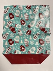 Reusable Shopping Bag, Winter Holiday, 15″ x 14″ x 6″