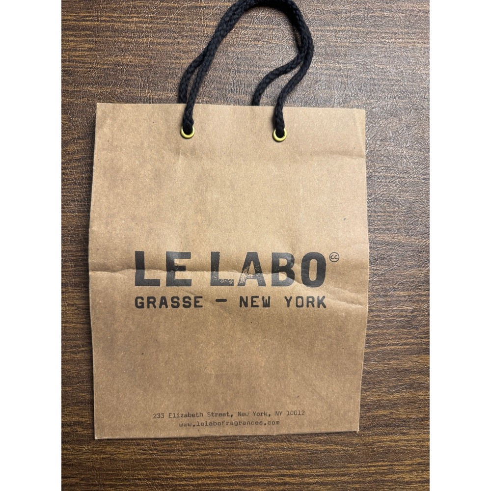 Le Labo Grasse New York Paper Shopping Gift Bag 10 x 8 x 4 in – Brown