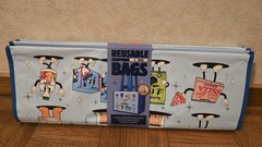 COSTCO KEEP COOL REUSABLE CHARACTER TOTE SHOPPING BAGS -4 BAGS -LARGE HEAVY DUTY