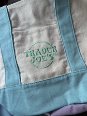 Trader Joe’s Mini Pastel Canvas Tote Bag Set Of 4 2026 Pink Green Blue Yellow