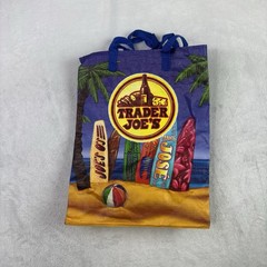 Trader Joe’s Reusable Grocery Tote Surfboard Tropical Beach Theme Collectible