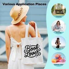 Book Lover Canvas Tote Bag: Funny Reusable Gift for Readers, Work & Travel