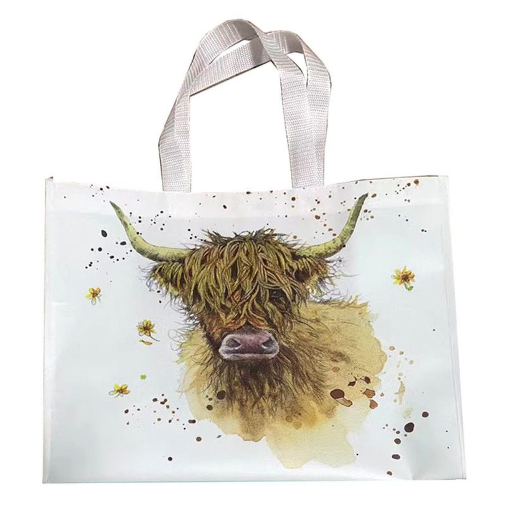 Jan Pashley Highland Coo Cow Reusable Tote Bag