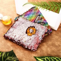 Tatuo 4 Pcs Disco Sequin Makeup Bag 7.68×6.3 Inch (Pack of 4), Assorted