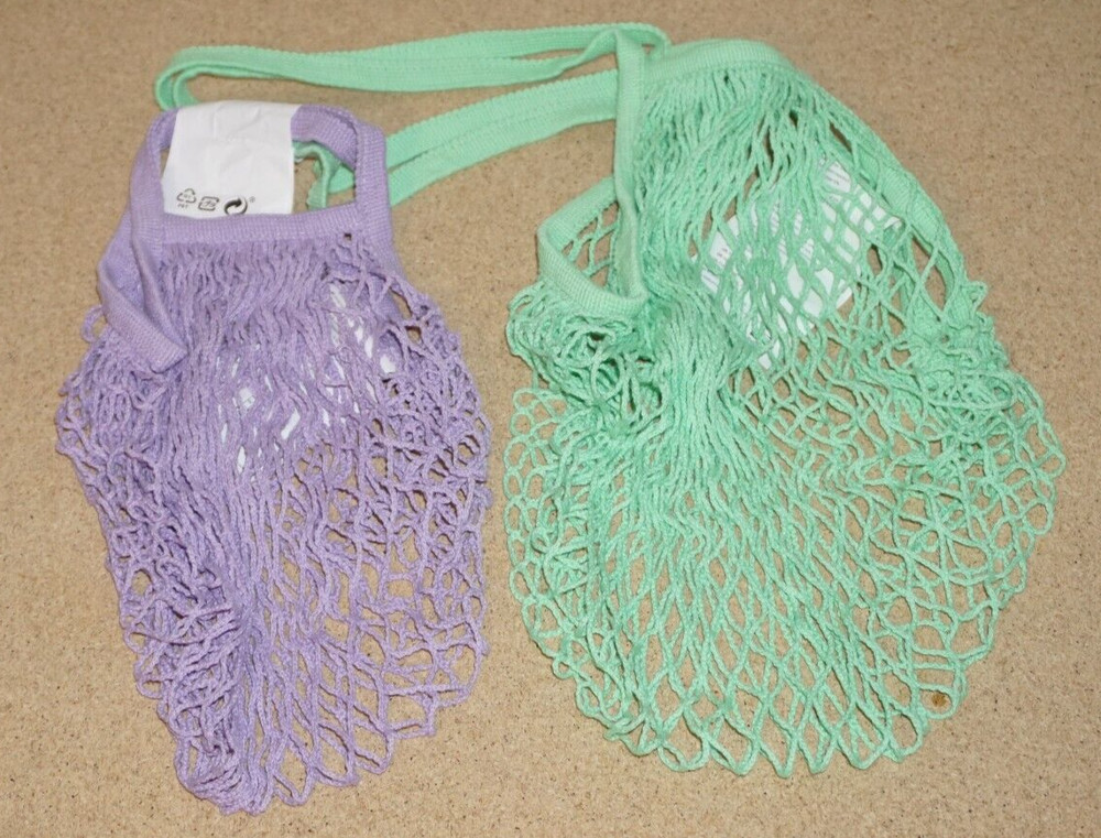 IKEA TABBERAS Net Bag 2 Set – Shopping Storage Carry See Through Bag