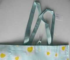 Reusable Kohl’s Daisy Tote Bag Yellow Hearts 💕 Eco Friendly Shopping Nwt