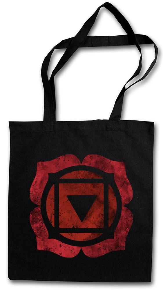 CHAKRA MULADHARA ROOT SHOPPER SHOPPING BAG Mystic Energy Body Soul Yoga