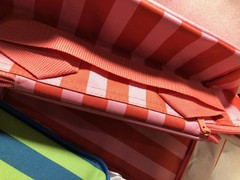 STRIPED PINK Trader Joe’s NEW AUTHENTIC SMALL INSULATED COOLER LUNCH TOTE BAG(DR