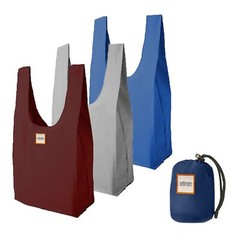 – Reusable Shopping Bags Large Nylon Foldable Grocery Bags with Comfortable H…