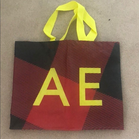 American Eagle Reusable Holiday Shopping Bag Large