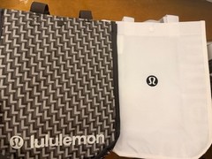 New Lululemon Bag Lot of 2 Small Reusable Tote Eco Friendly Travel, Lunch, Gym
