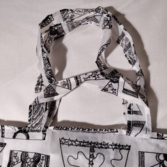 Ikea Karismatisk Black/White Foldable Shopping Bag Stocking Filler