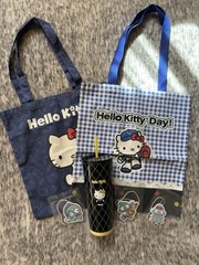 Sanrio Hello Kitty Bundle Tote Bags Tumbler Hangyodon Air Fresheners Kawaii Lot
