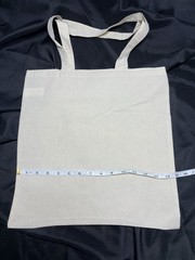 Canvas Foldable Tote Bag, Nurse Graphic Print, Beige Multicolor, Large, 15×15 in