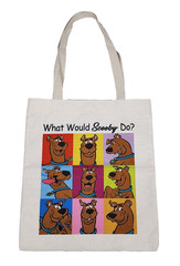 Scooby Doo Reusable Tote Bag Many Faces Retro Cartoon