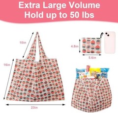 Extra Large 50lbs Foldable Reusable Shopping Bags kitchen reusable grocery bags