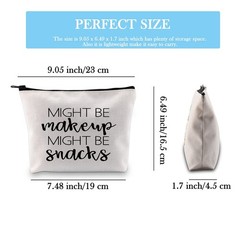 GJTIM Novelty Cute Makeup Cosmetic Bag Might Be MAKEUP SNACKS