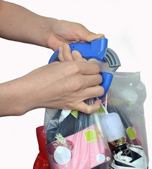 Convenient 2 Pack Grocery Bag Holder with Easy Button Release – Random Colors
