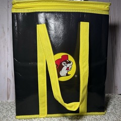 Buc-ee’s Cooler Bag Black Yellow Insulated Tote Grocery Travel Lunch Carrier