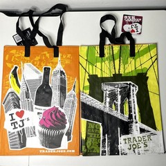 Trader Joe’s New York NY State NYC Tote Bag Eco Reusable Shopper Brooklyn Bridge