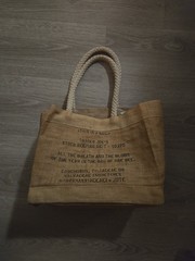 VINTAGE TRADER JOE’S JUTE BAG REUSABLE SHOPPING BAG BURLAP Retired!