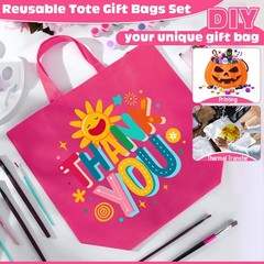Reusable Grocery Bags Large Non Woven Shopping Foldable Portable 16x6x12 Inch