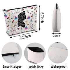 ENSIANTH Cartoon Inspired Makeup Bag Belle Princess Gift Beauty dreamy MU