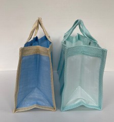 Vintage Hand Bag Multi-Color Rice Sack Eco-Friendly Medium Size 40 X 30 X 18 cm