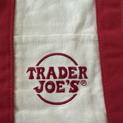 Trader Joe’s Holiday 2025 Mini Canvas Tote Bag Red