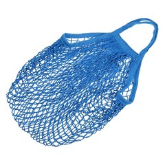 Cotton Mesh Bag 15×13.8″ Mesh Net String Grocery Bags Blue